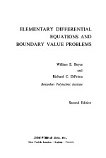 ELEMENTARY DIFFERENTIAL EQUATIONS AND BOUNDARY VALUE PROBLEMS