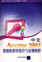 中文Access 2003数据库程序设计与实训教程