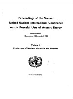 PROCEEDINGS OF THE SECOND UNITED NATIONS INTERANTIONL CONFERENCE ON THE PEACEFUL USES OF ATOMIC ENER