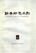 词典研究丛刊  6