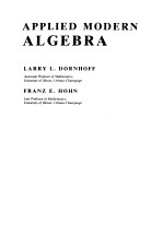 APPLIED MODERN ALGEBRA