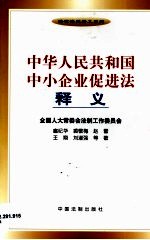 中华人民共和国中小企业促进法释义