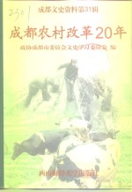 成都文史资料  第31辑  成都农村改革20年