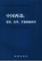 中国西部  发展、改革、开放的新抉择  新疆发展、改革、开放综合研究试验区方案设计