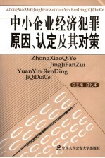 中小企业经济犯罪原因、认定及其对策