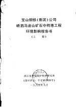 宝山钢铁  集团  公司嵊泗马迹山矿石中转港工程环境影响报告书  上