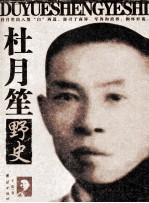 中国黑社会老大  杜月笙野史