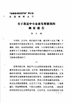 “完善温州投资环境”研讨会交流材料  3  关于我县中小企业发展情况的调查报告