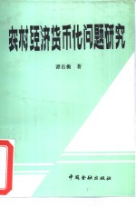 农村经济货币化问题研究