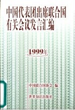 中国代表团出席联合国有关会议发言汇编  1999年