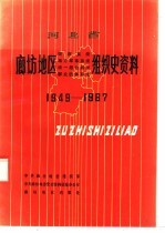 河北省廊坊地区政权系统、军事系统、统一战线系统、群众团体系统组织史资料  1949-1987