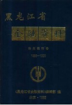 1986-1990黑龙江省金融资料  农业银行卷