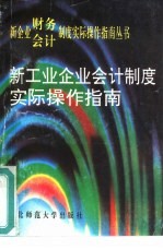 新工业企业会计制度实际操作掼指南