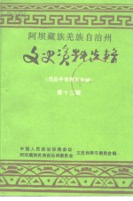 阿坝藏族羌族自治州文史资料选辑  第13辑  茂县中学教育专辑