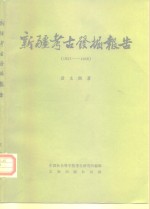 新疆考古发掘报告  1957-1958