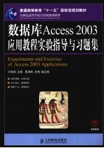 数据库Access 2003应用教程实验指导与习题集