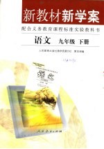 新教材新学案  配合义务教育课程标准实验教科书  语文  九年级  下