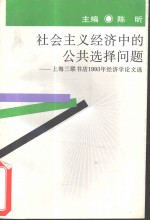 社会主义经济中的公共选择问题  上海三联书店1993年经济学论文选