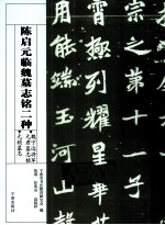 陈启元临魏墓志铭二种  魏宁远将军元君墓志铭元桢墓志