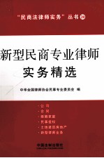 新型民商专业律师实务精选