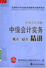 中级会计实务难点、疑点精讲