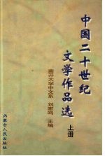 中国二十世纪文学作品选  上