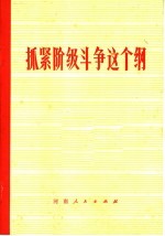 抓紧阶级斗争这个纲