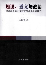 知识、道义与政治  释放电视剧文化研究的社会批判锋芒