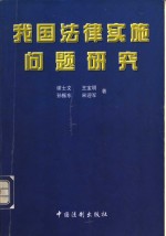 我国法律实施问题研究