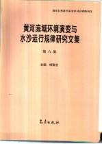 黄河流域环境演变与水沙运行规律研究文集  第6集