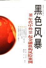 黑色风暴  90年代中外18起金融机构风险案例