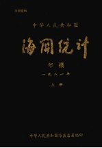 中华人民共和国海关统计年报  1981  （上册）