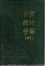 甘肃统计年鉴  1991