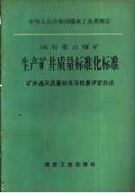 国有重点煤矿生产矿井质量标准化标准  矿井通风质量标准及检查评定办法