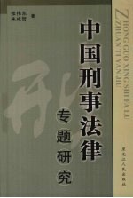 中国刑事法律专题研究