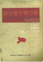 湖北省大事记要  1983