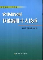 农业和农村节能减排十大技术