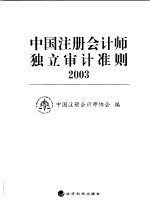 中国注册会计师独立审计准则  2003