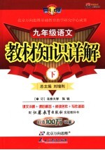 教材知识详解  苏科版  九年级语文  上