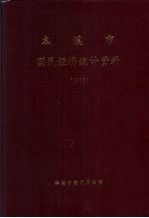 本溪市国民经济统计资料  1995年