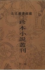 北京图书馆藏珍本小说丛刊  第1辑  2