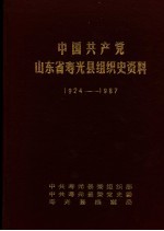 中国共产党山东省寿光县组织史资料  1924-1987