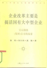 企业改革主要是搞活国有大中型企业  宝山钢铁  集团  公司的探索