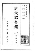 唐大诏令集  1-5