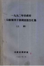 1990年市政府局级领导干部调查报告汇集  上