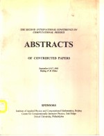 ABSTRACTS  OF CONTRIBUTED PAPERS