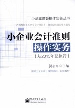 小企业会计准则操作实务  从2013年起执行