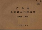 广东省惠来地面气候资料  1961-1970