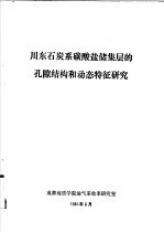 川东石炭系碳酸盐储集层的孔隙结构和动态特征研究