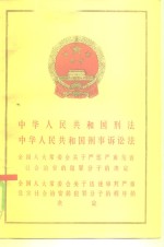 中华人民共和国刑法中华人民共和国刑事诉讼法全国人大常委会关于严惩严重危害社会治安的犯罪分子的决定全国人大党委会关于迅速审判严重危害社会治安的犯罪分子的程序的决定